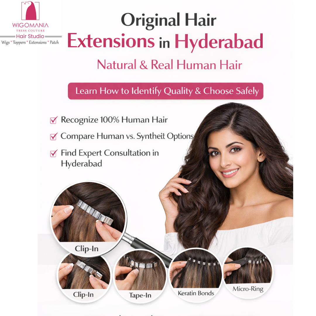 Original Hair Extensions in Hyderabad: How Women Can Identify Quality & Natural Results