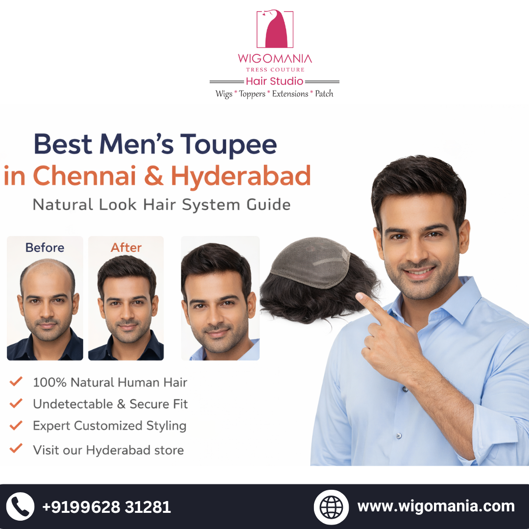 Best Men’s Toupee in Chennai & Hyderabad: How to Get a Natural Look Without Anyone Noticing