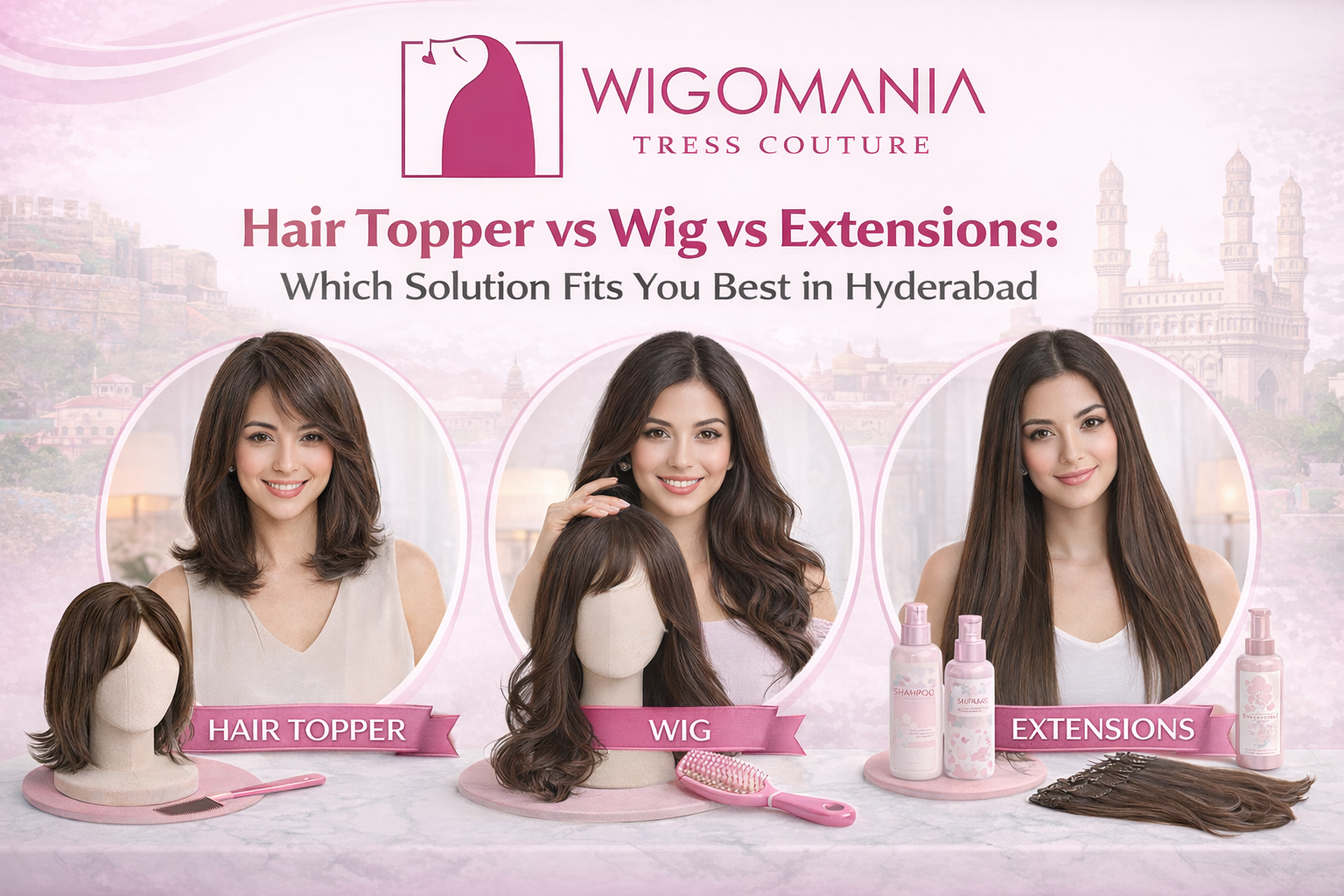 Hair Topper vs Wig vs Extensions: Which Solution Fits You Best in Hyderabad