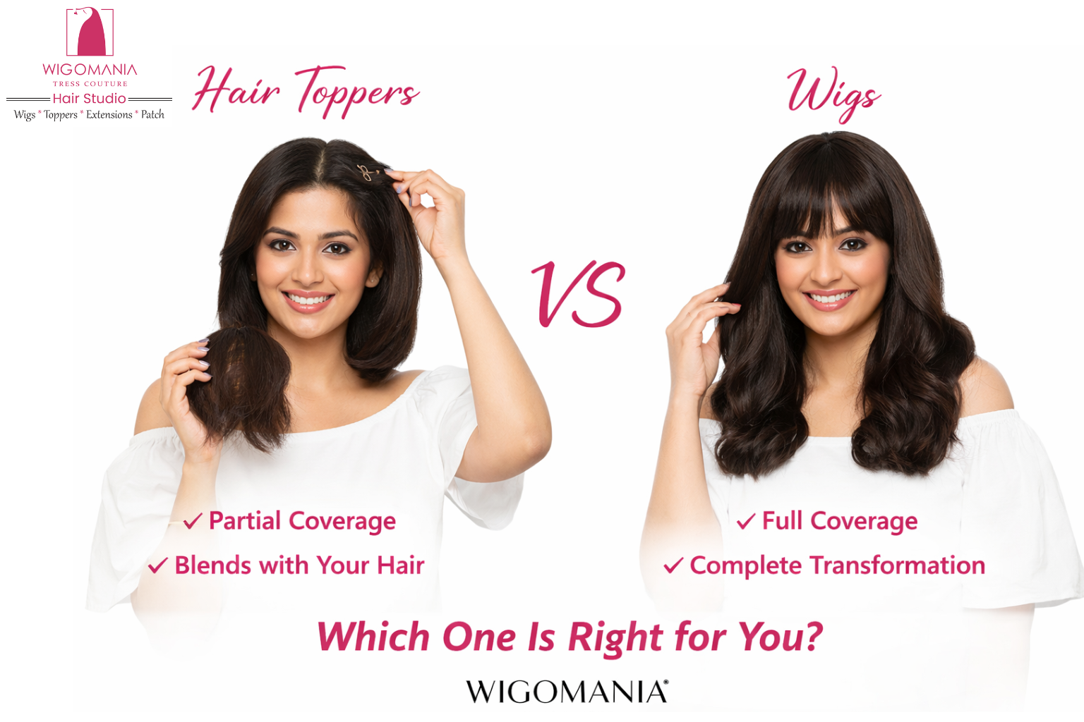 Hair Toppers vs Wigs – Best Hair Loss Solutions for Women in Hyderabad | Wig-O-Mania