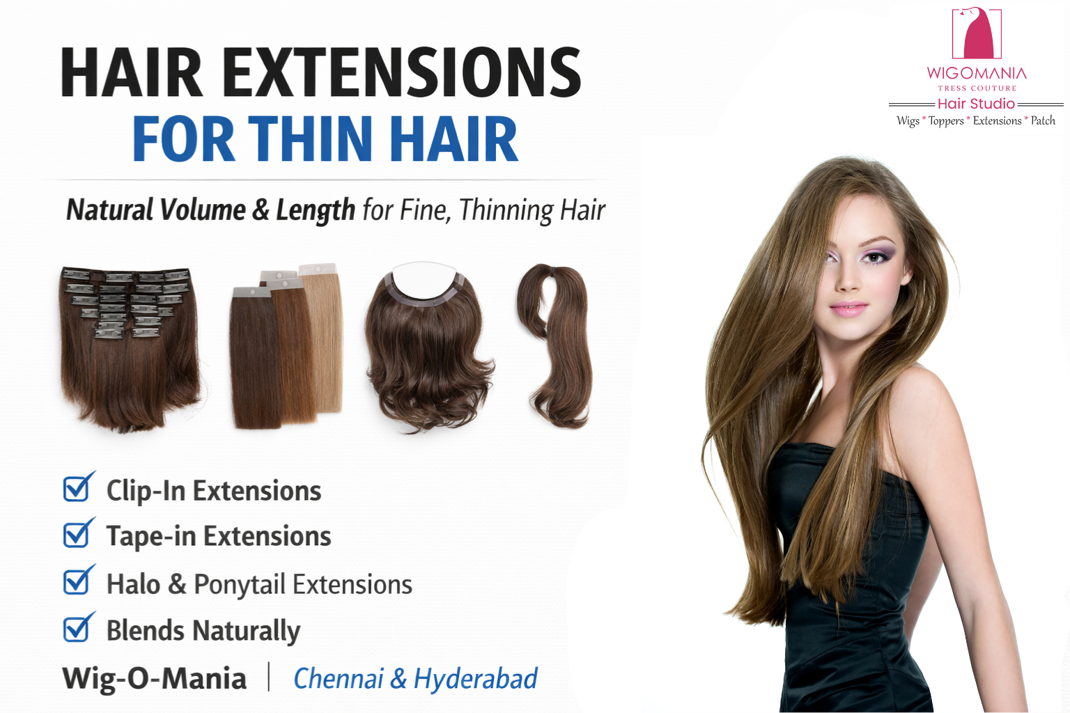 Best Hair Extensions in Chennai – Types, Cost & Expert Guide (2026)