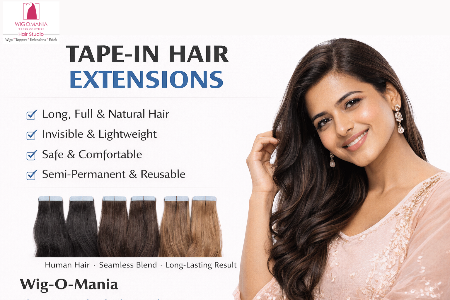 Tape-In Hair Extensions: The Complete Guide for Women in India (Chennai, Hyderabad & Coimbatore)